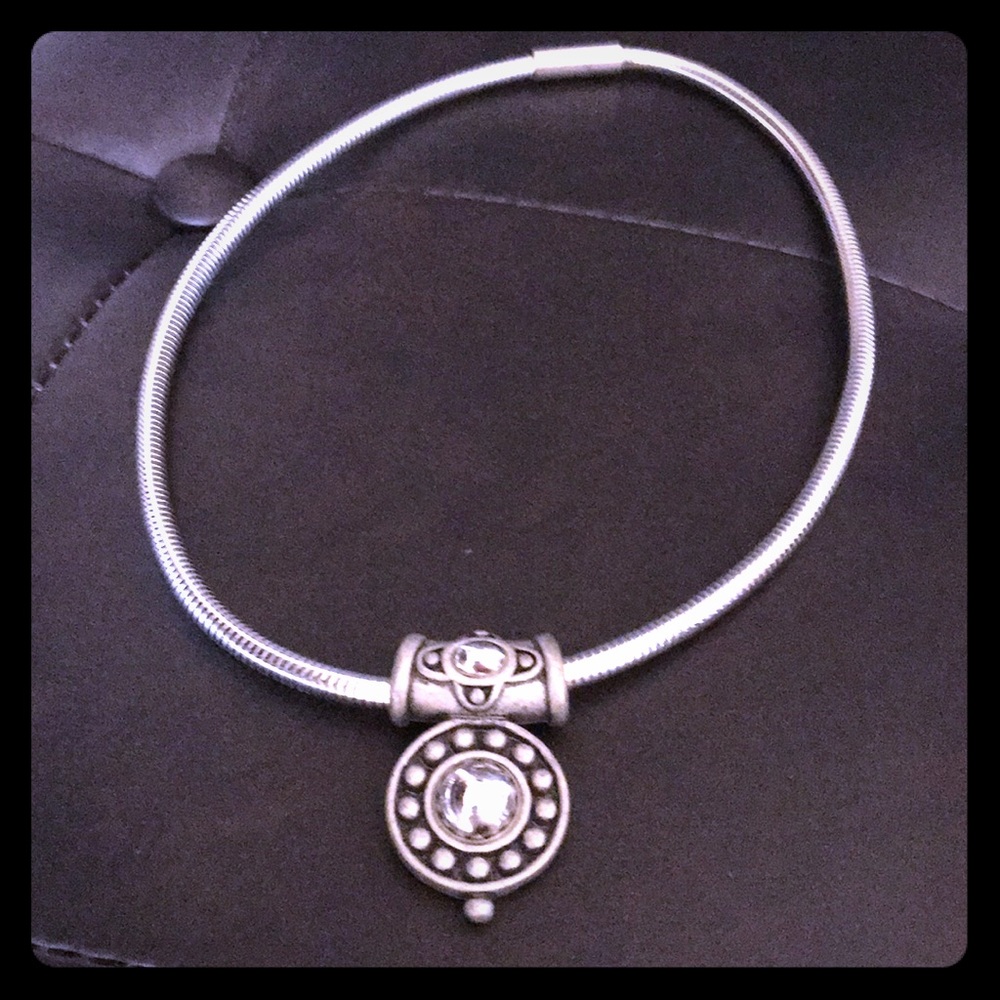Vintage Silvertone Tribal Necklace